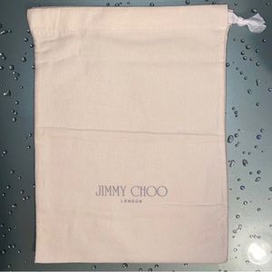 Jimmy Choo Soft Felt Drawstring Designer Dust Cover 11.5” x 13.5” ~Never used~